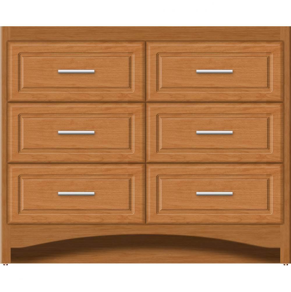 42 X 21 X 34.5 Ravenna Town Vanity Ultra Nat Cherry 6 Drw