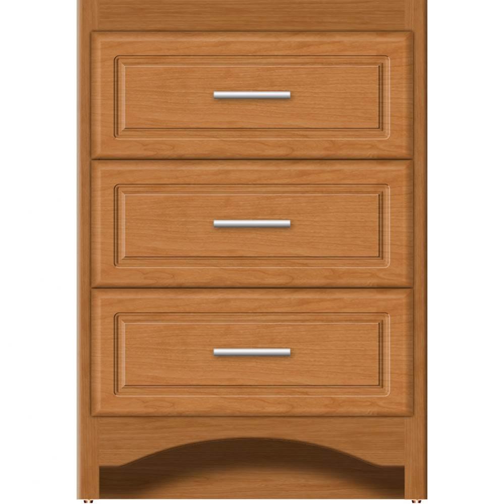 24 X 18 X 34.5 Ravenna Town Vanity Ultra Nat Cherry 3 Drw