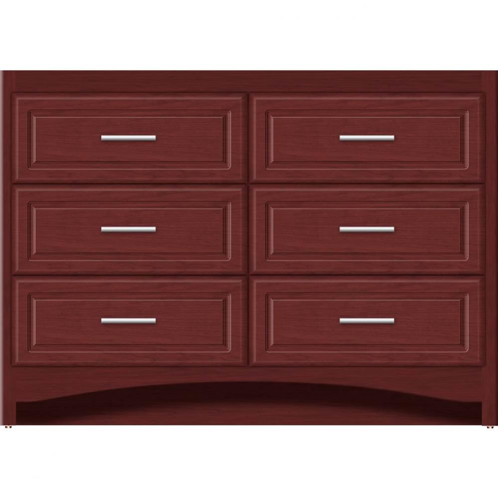 48 X 18 X 34.5 Ravenna Town Vanity Ultra Dk Cherry 6 Drw