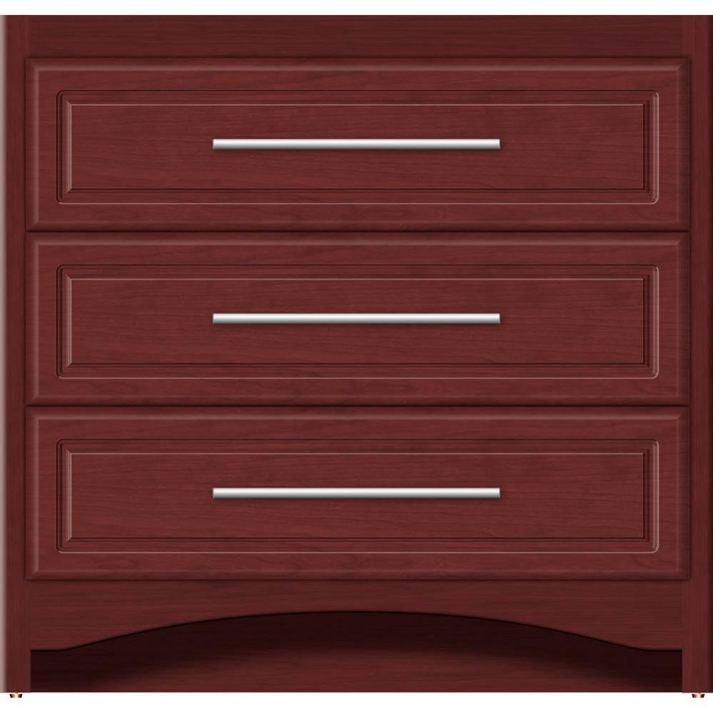 36 X 21 X 34.5 Ravenna Town Vanity Ultra Dk Cherry 3 Drw