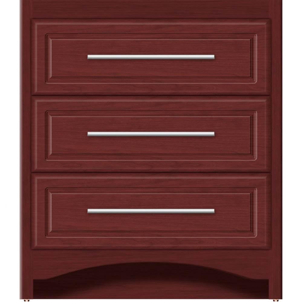 30 X 18 X 34.5 Ravenna Town Vanity Ultra Dk Cherry 3 Drw