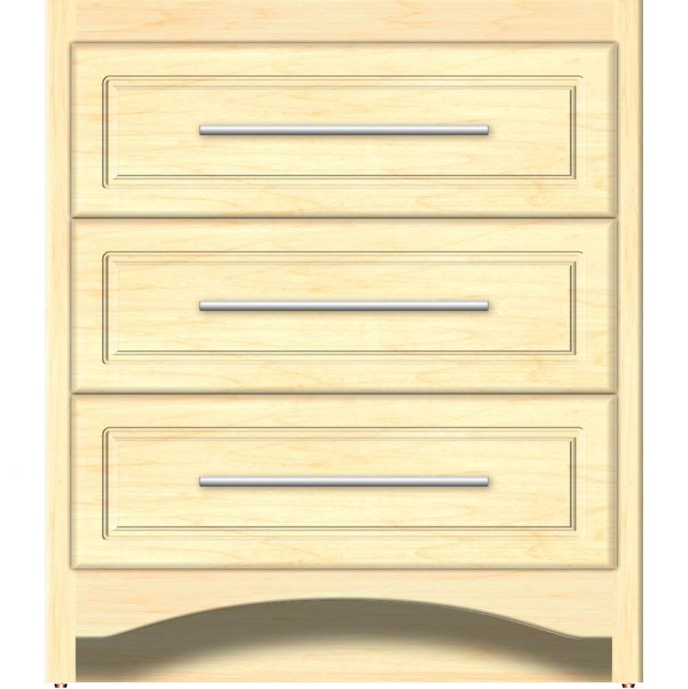 30 X 18 X 34.5 Ravenna Town Vanity Ultra Nat Maple 3 Drw