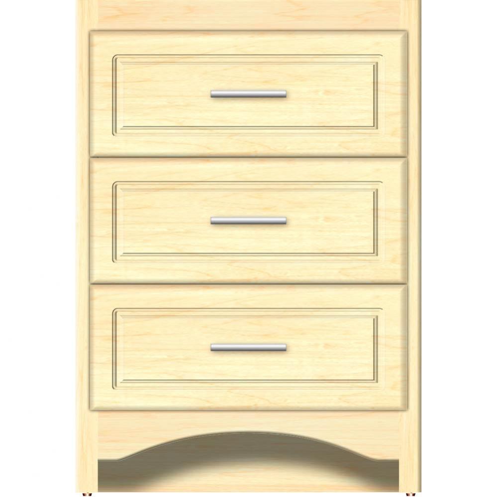 24 X 18 X 34.5 Ravenna Town Vanity Ultra Nat Maple 3 Drw