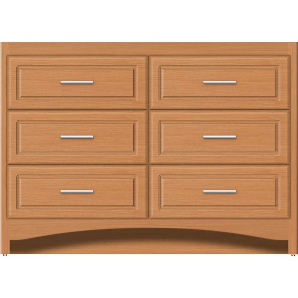 48 X 18 X 34.5 Ravenna Town Vanity Ultra Nat Oak 6 Drw