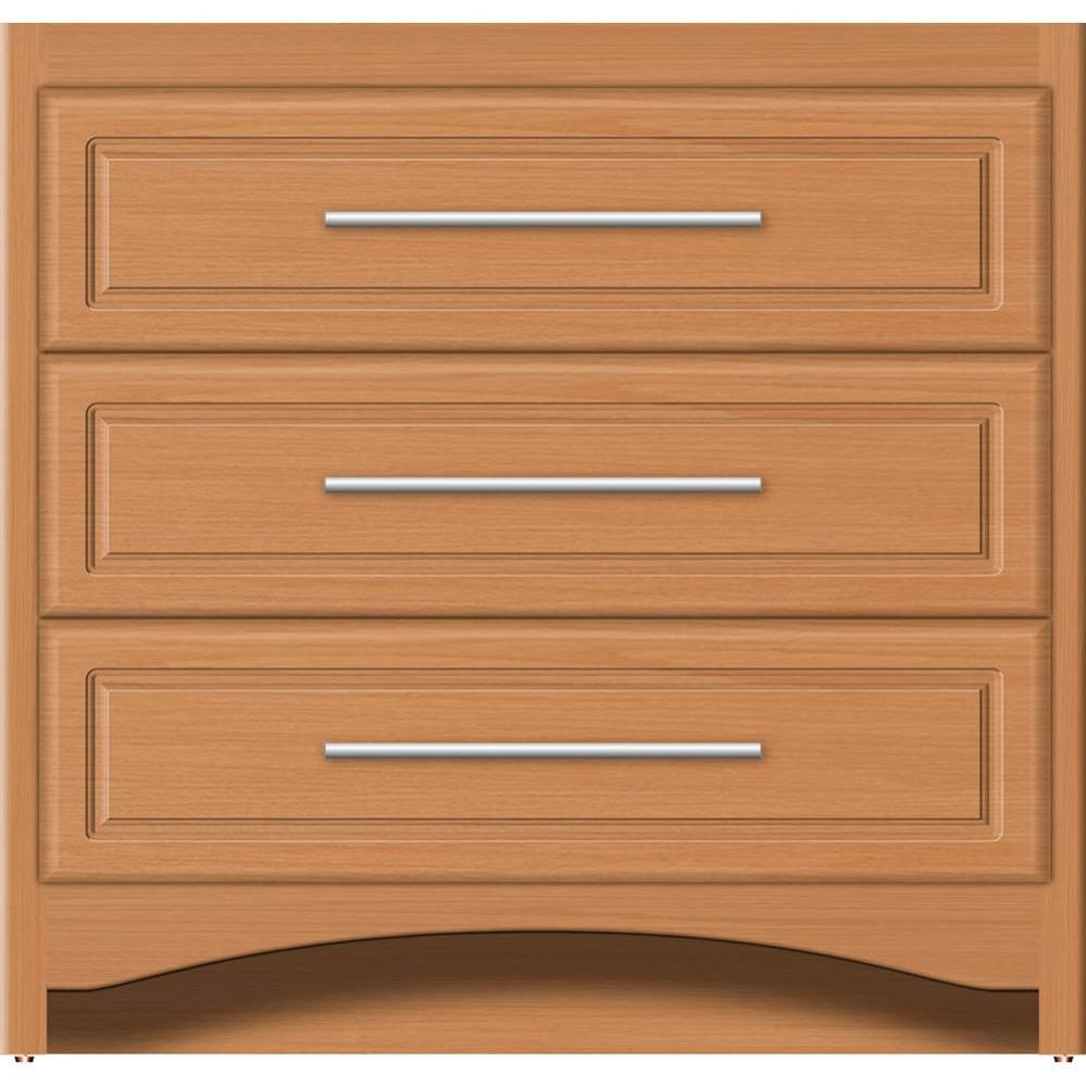 36 X 21 X 34.5 Ravenna Town Vanity Ultra Nat Oak 3 Drw