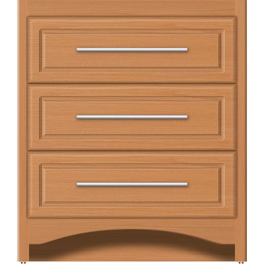 30 X 18 X 34.5 Ravenna Town Vanity Ultra Nat Oak 3 Drw