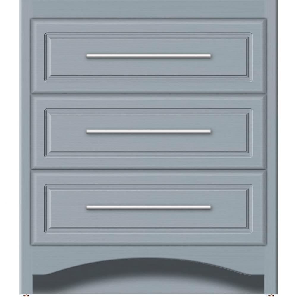 30 X 18 X 34.5 Ravenna Town Vanity Ultra Silver Oak 3 Drw