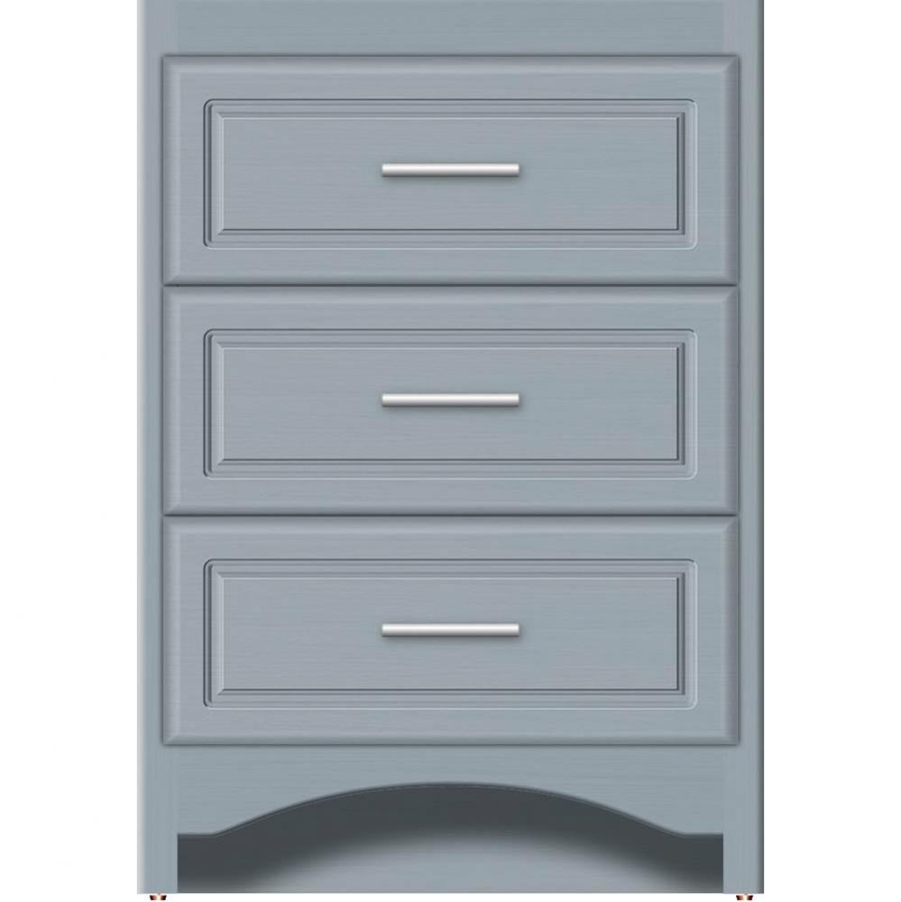 24 X 18 X 34.5 Ravenna Town Vanity Ultra Silver Oak 3 Drw