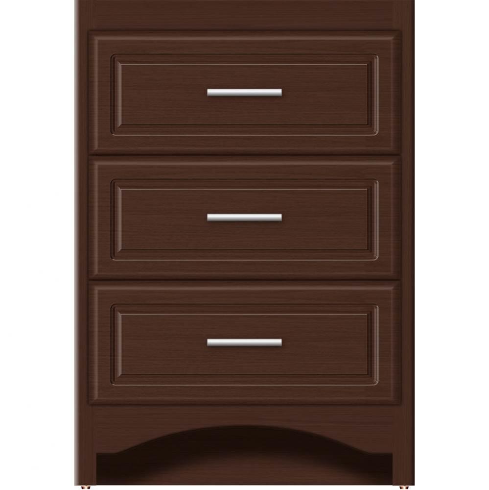 24 X 21 X 34.5 Ravenna Town Vanity Ultra Choc Oak 3 Drw