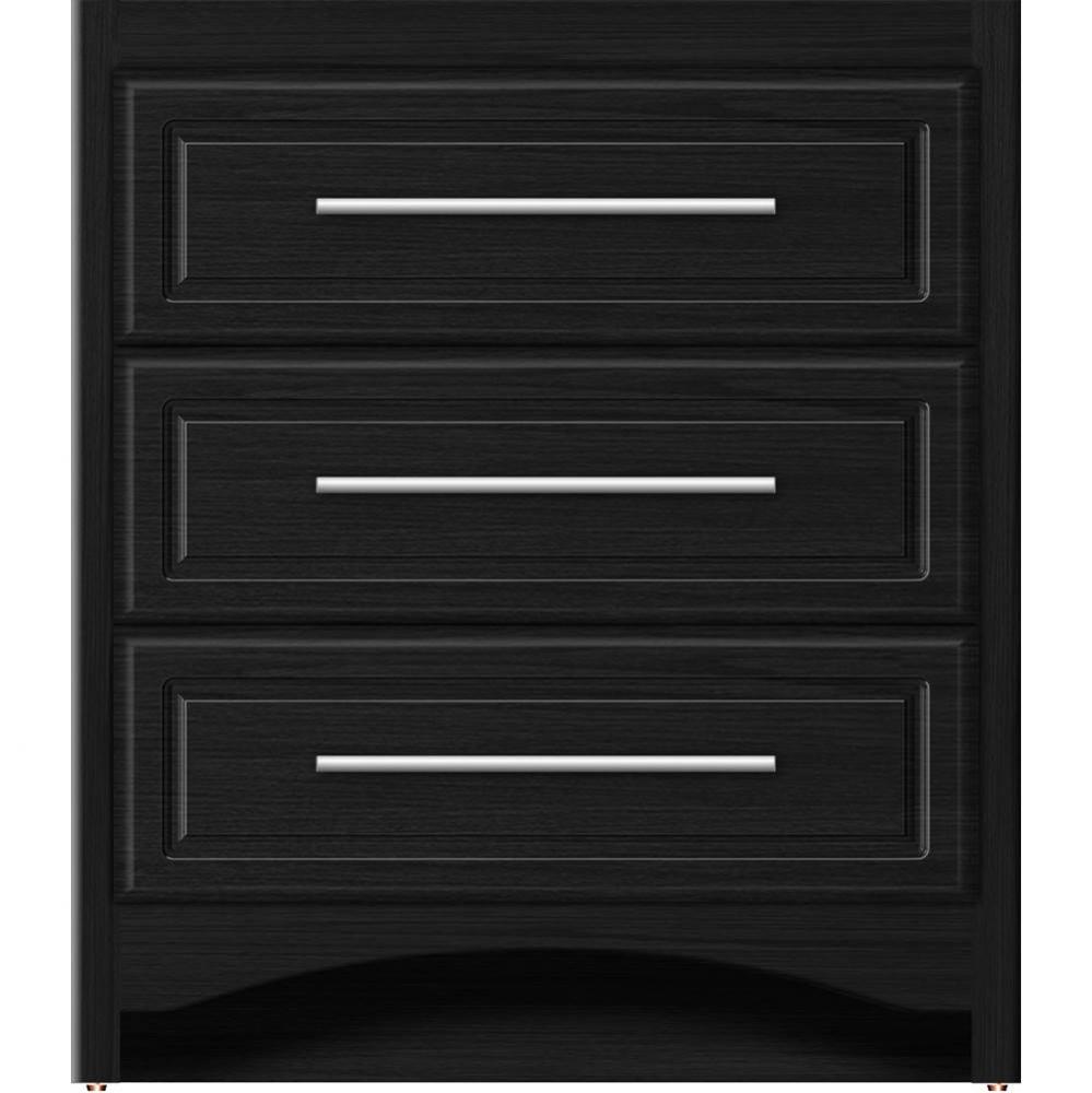 30 X 21 X 34.5 Ravenna Town Vanity Ultra Midnight Oak 3 Drw