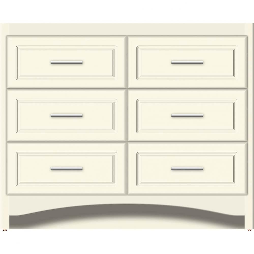 42 X 21 X 34.5 Ravenna Town Vanity Ultra Sat Biscuit 6 Drw
