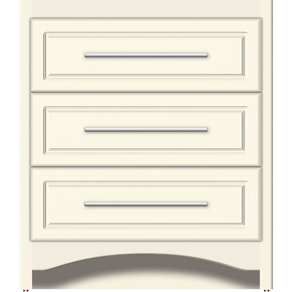 30 X 21 X 34.5 Ravenna Town Vanity Ultra Sat Biscuit 3 Drw