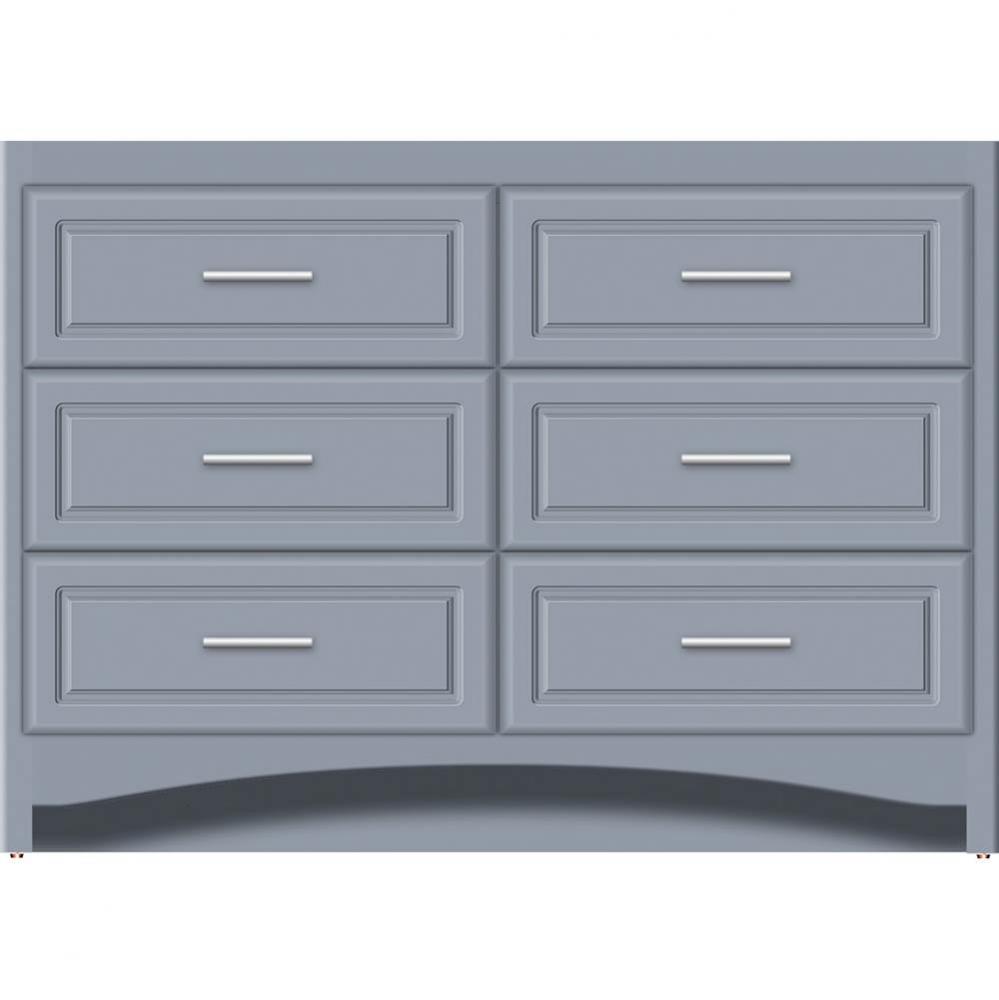 48 X 21 X 34.5 Ravenna Town Vanity Ultra Sat Silver 6 Drw