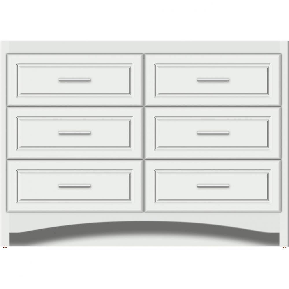 48 X 21 X 34.5 Ravenna Town Vanity Ultra Powder Grey 6 Drw