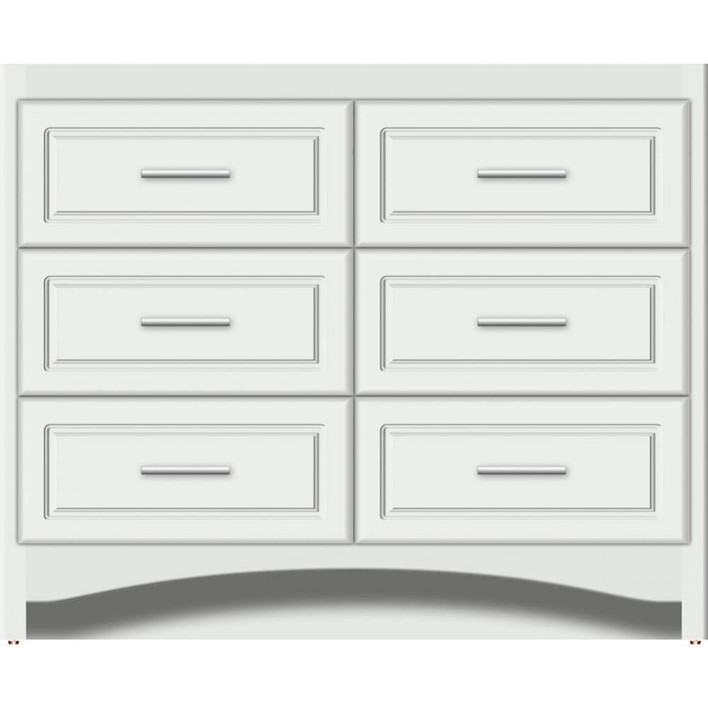 42 X 21 X 34.5 Ravenna Town Vanity Ultra Powder Grey 6 Drw