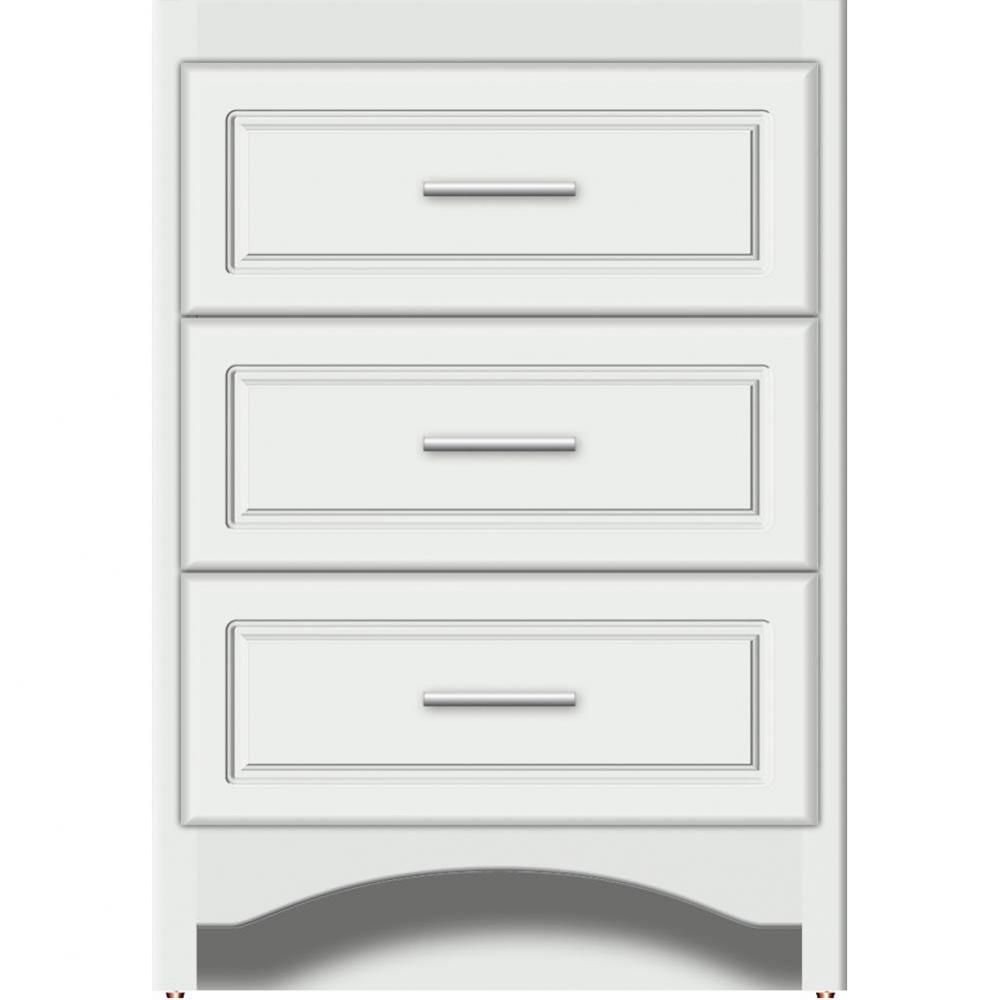 24 X 21 X 34.5 Ravenna Town Vanity Ultra Powder Grey 3 Drw