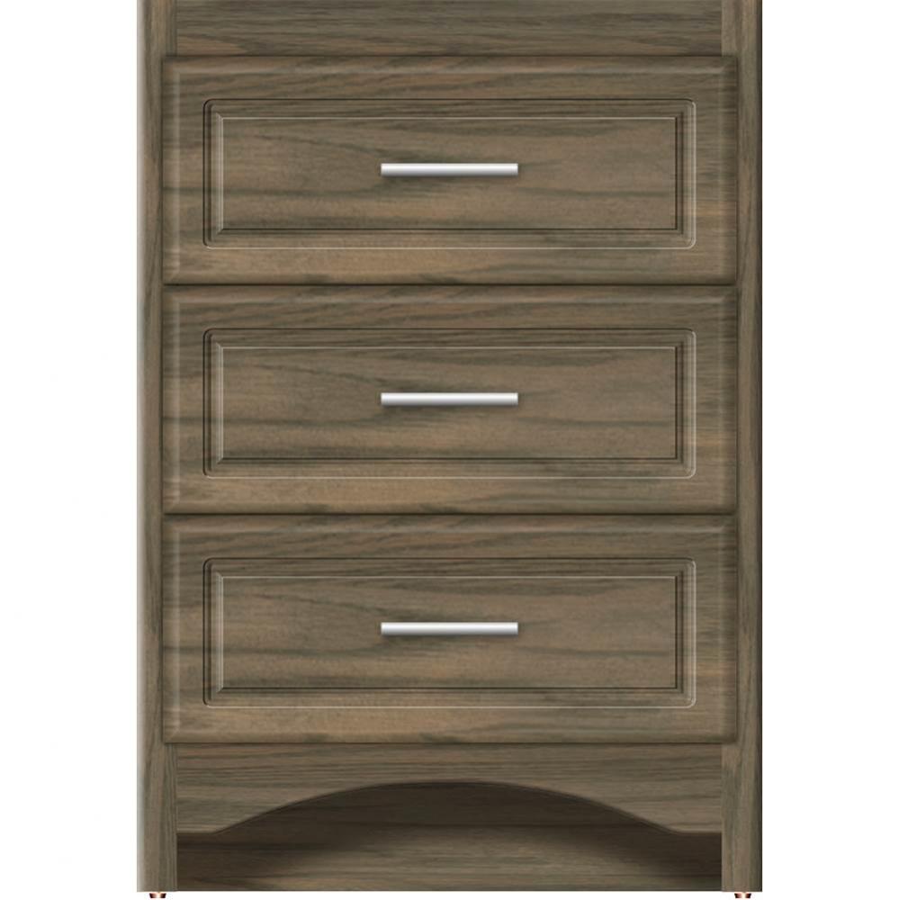 24 X 21 X 34.5 Ravenna Town Vanity Ultra Dusky Oak 3 Drw