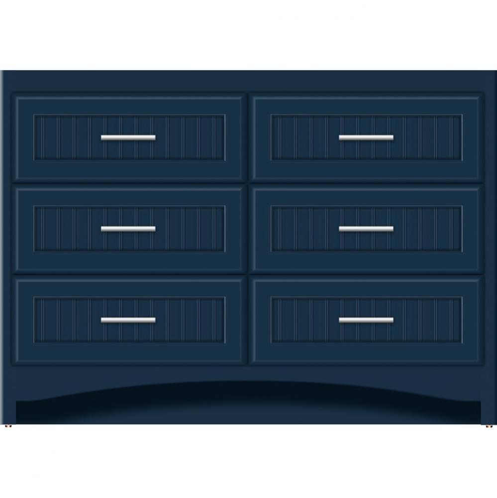 48 X 21 X 34.5 Ravenna Town Vanity Beaded Lapis Night 6 Drw
