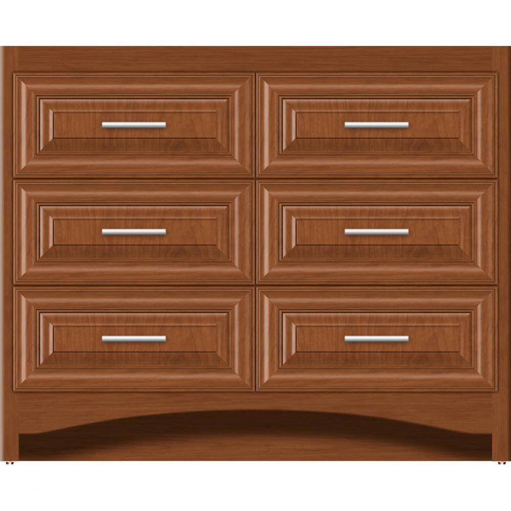 42 X 18 X 34.5 Ravenna Town Vanity Classic Miter Cinn Cherry 6 Drw