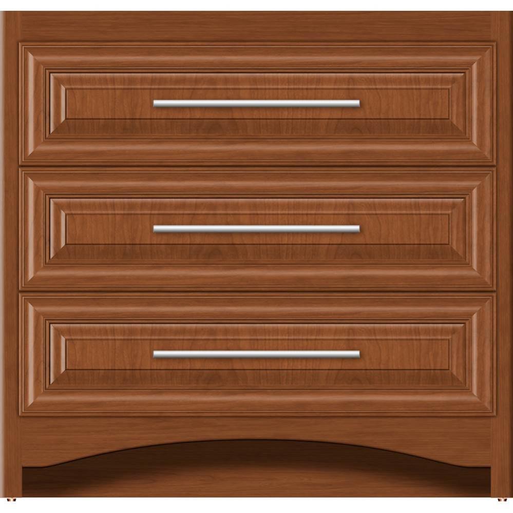 36 X 18 X 34.5 Ravenna Town Vanity Classic Miter Cinn Cherry 3 Drw