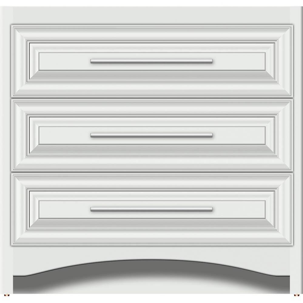 36 X 18 X 34.5 Ravenna Town Vanity Classic Miter Powder Grey 3 Drw