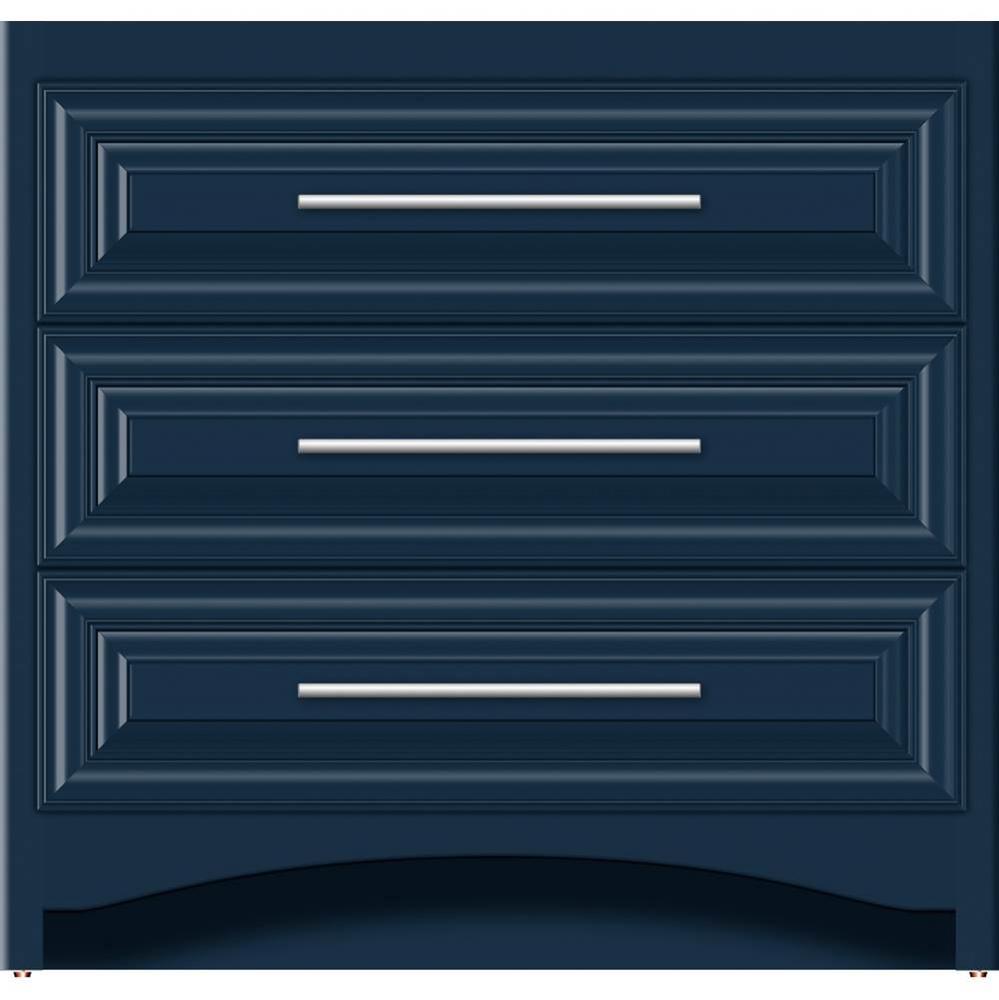 36 X 21 X 34.5 Ravenna Town Vanity Classic Miter Lapis Night 3 Drw