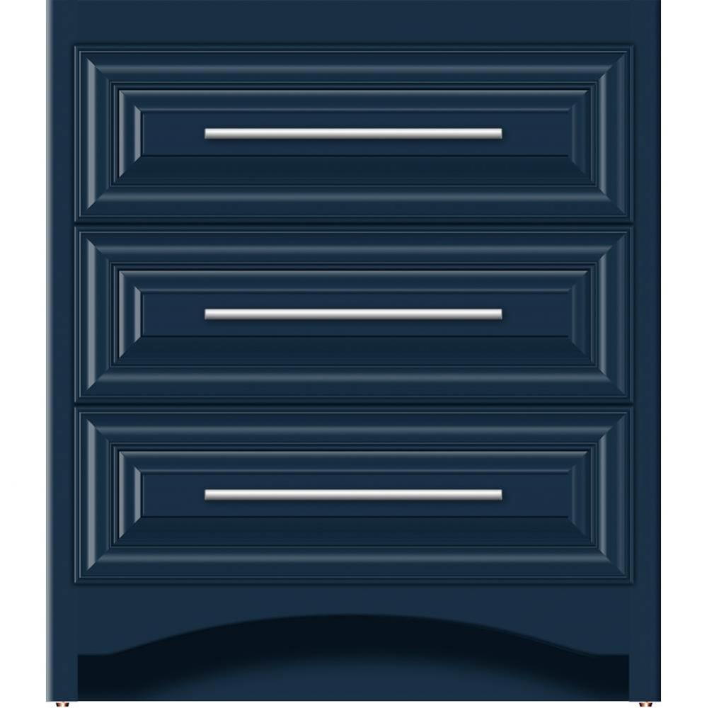 30 X 21 X 34.5 Ravenna Town Vanity Classic Miter Lapis Night 3 Drw