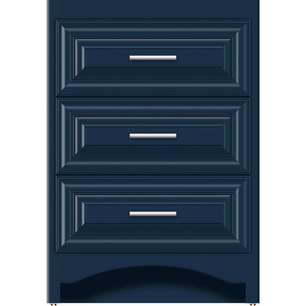 24 X 18 X 34.5 Ravenna Town Vanity Classic Miter Lapis Night 3 Drw