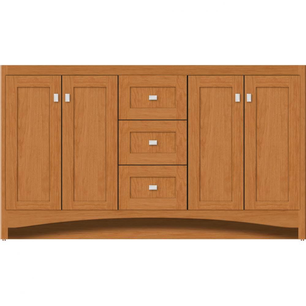 60 X 21 X 34.5 Ravenna View Vanity Shaker Nat Cherry Db