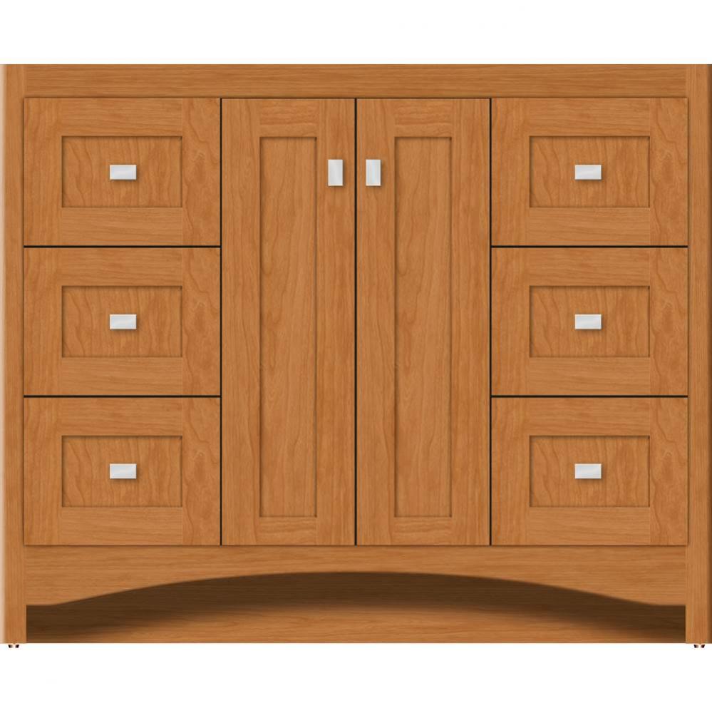 42 X 18 X 34.5 Ravenna View Vanity Shaker Nat Cherry Sb