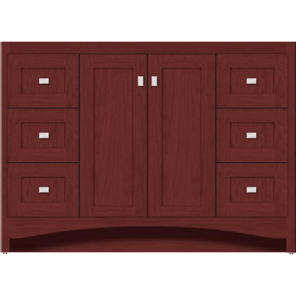 48 X 18 X 34.5 Ravenna View Vanity Shaker Dk Cherry Sb