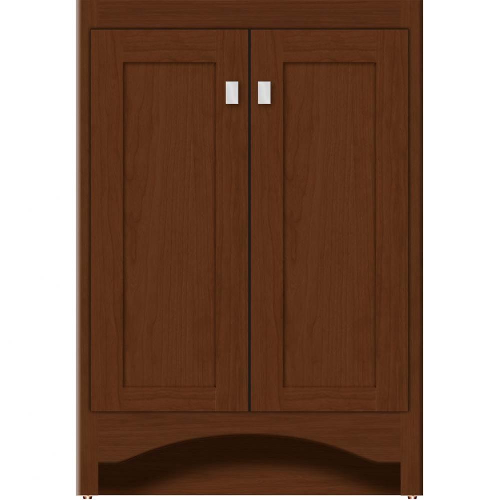 24 X 18 X 34.5 Ravenna View Vanity Shaker Pecan Cherry Std