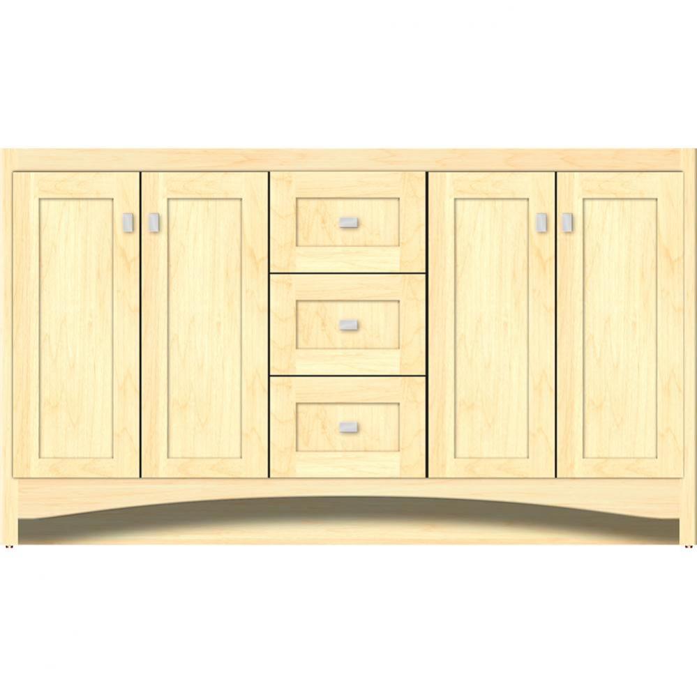 60 X 21 X 34.5 Ravenna View Vanity Shaker Nat Maple Db