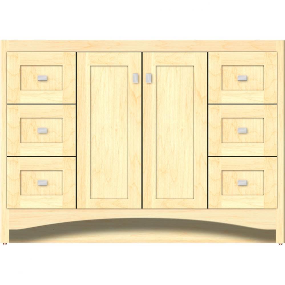 48 X 21 X 34.5 Ravenna View Vanity Shaker Nat Maple Sb