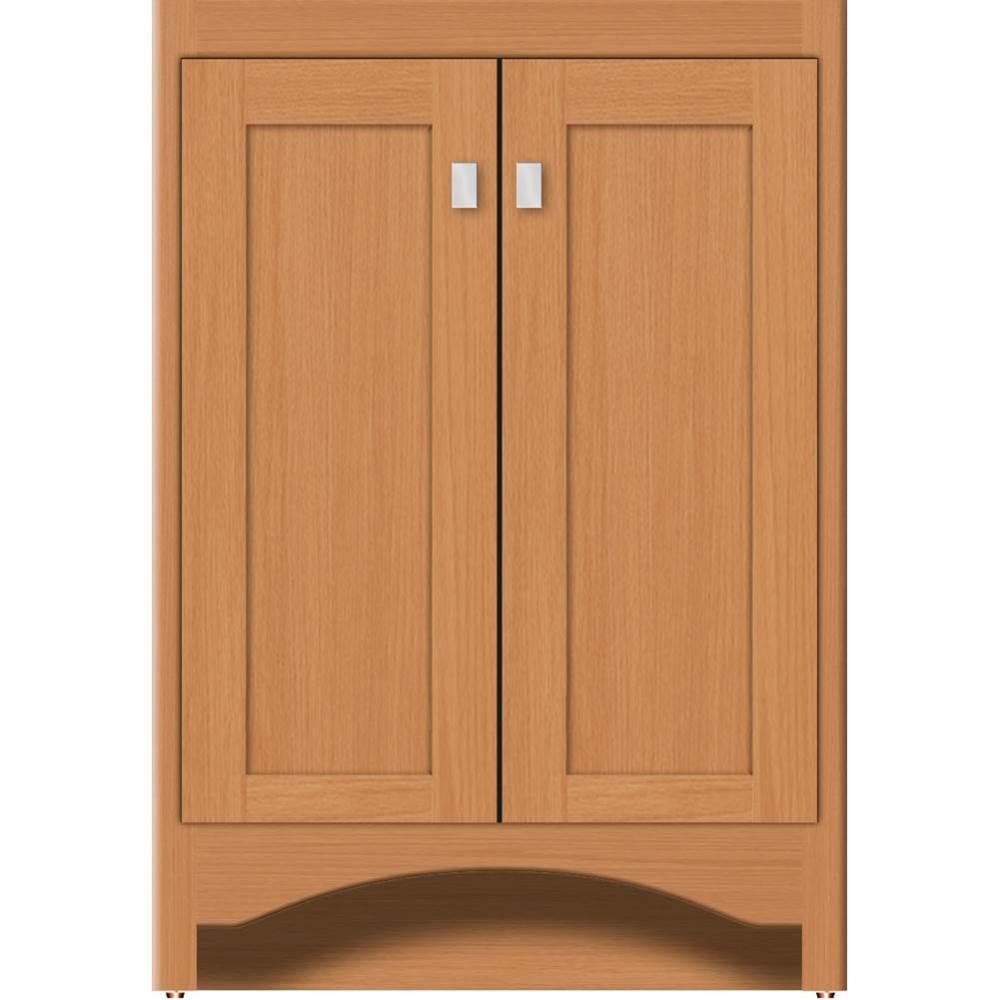 24 X 18 X 34.5 Ravenna View Vanity Shaker Nat Oak Std