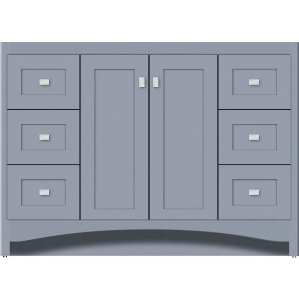 48 X 21 X 34.5 Ravenna View Vanity Shaker Sat Silver Sb