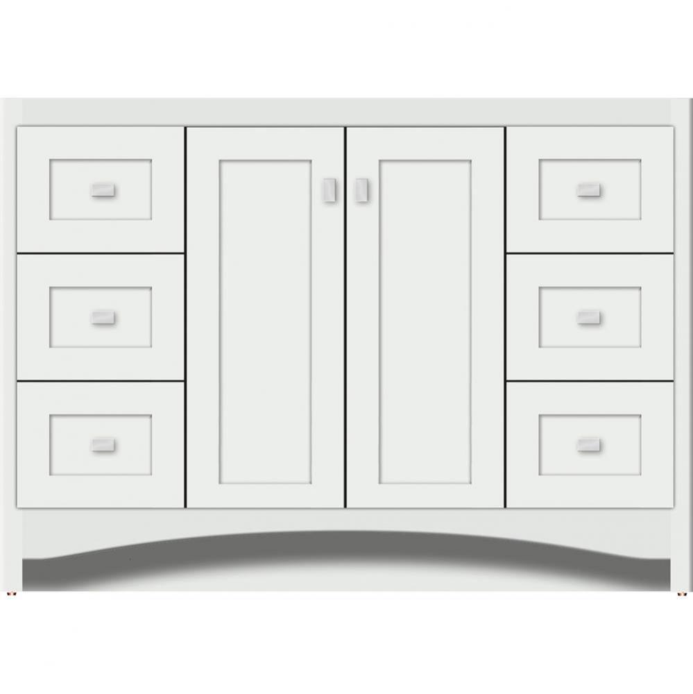 48 X 21 X 34.5 Ravenna View Vanity Shaker Powder Grey Sb