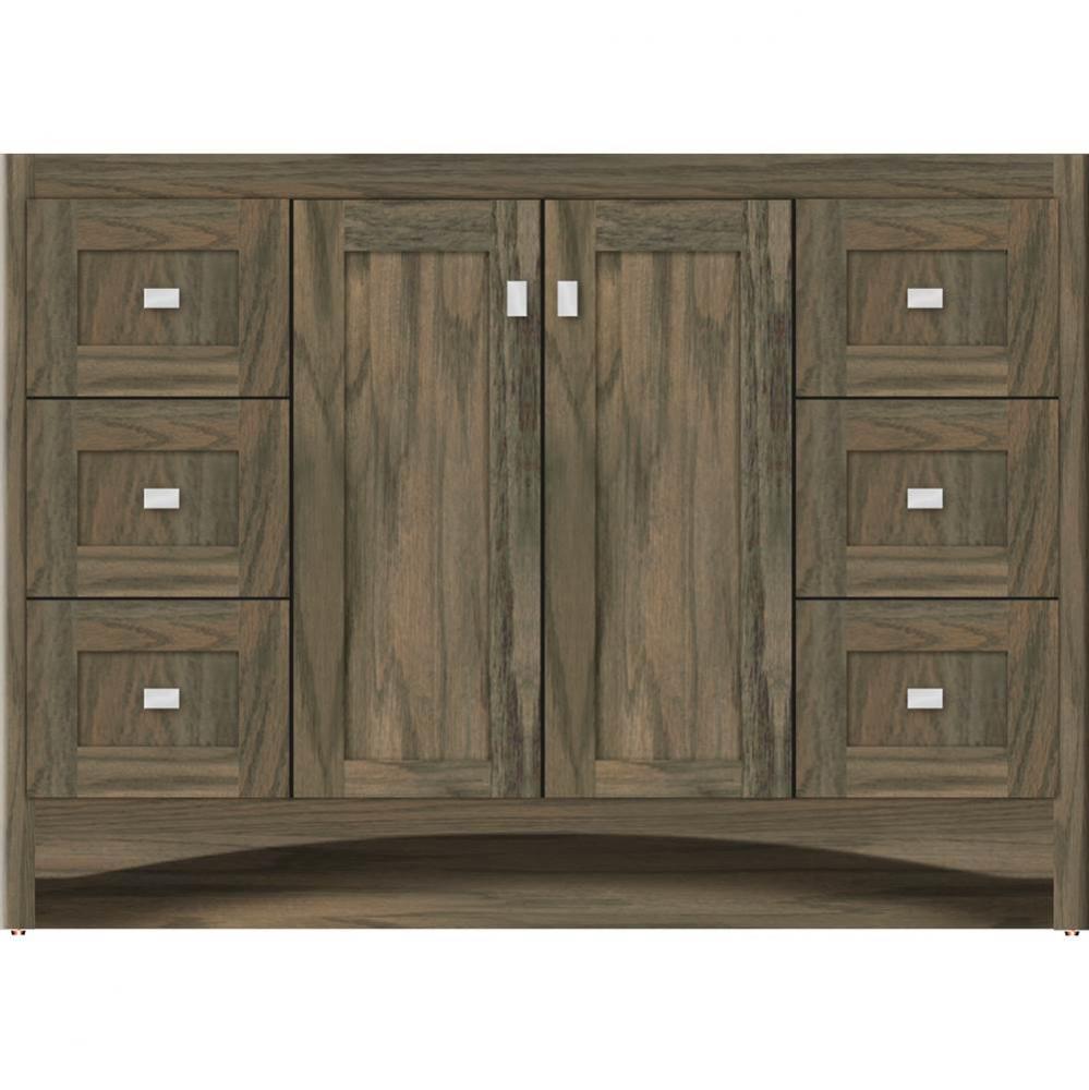 48 X 18 X 34.5 Ravenna View Vanity Shaker Dusky Oak Sb