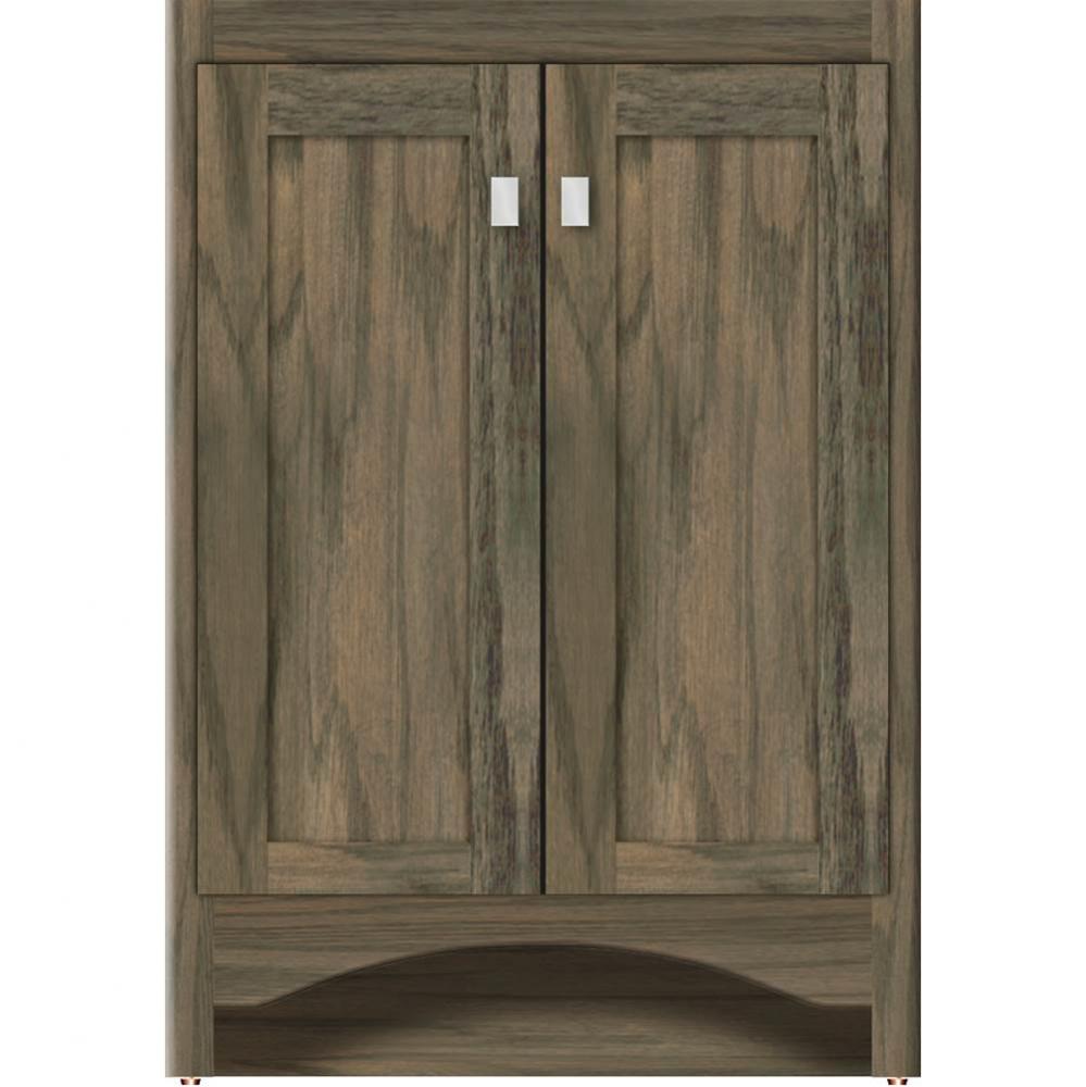 24 X 18 X 34.5 Ravenna View Vanity Shaker Dusky Oak Std