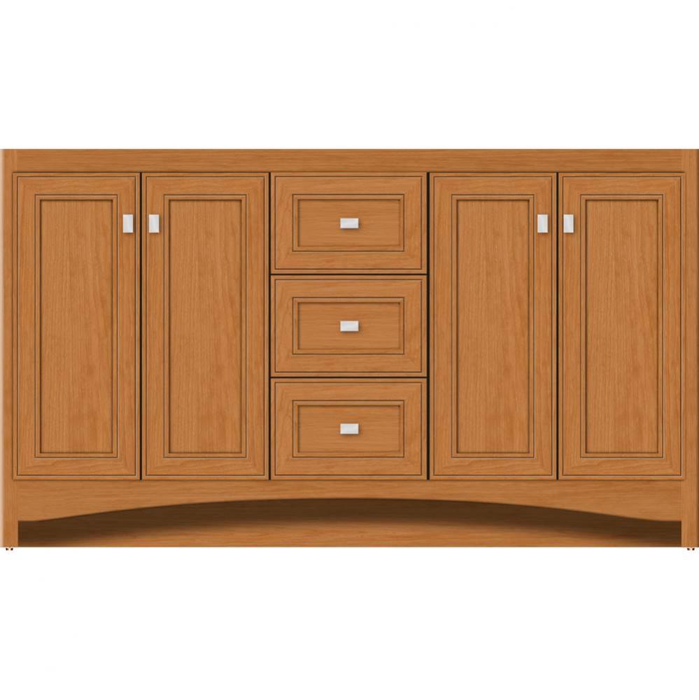 60 X 18 X 34.5 Ravenna View Vanity Deco Miter Nat Cherry Db