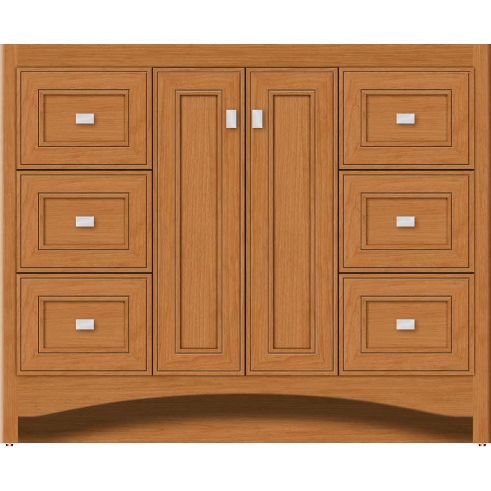 42 X 21 X 34.5 Ravenna View Vanity Deco Miter Nat Cherry Sb