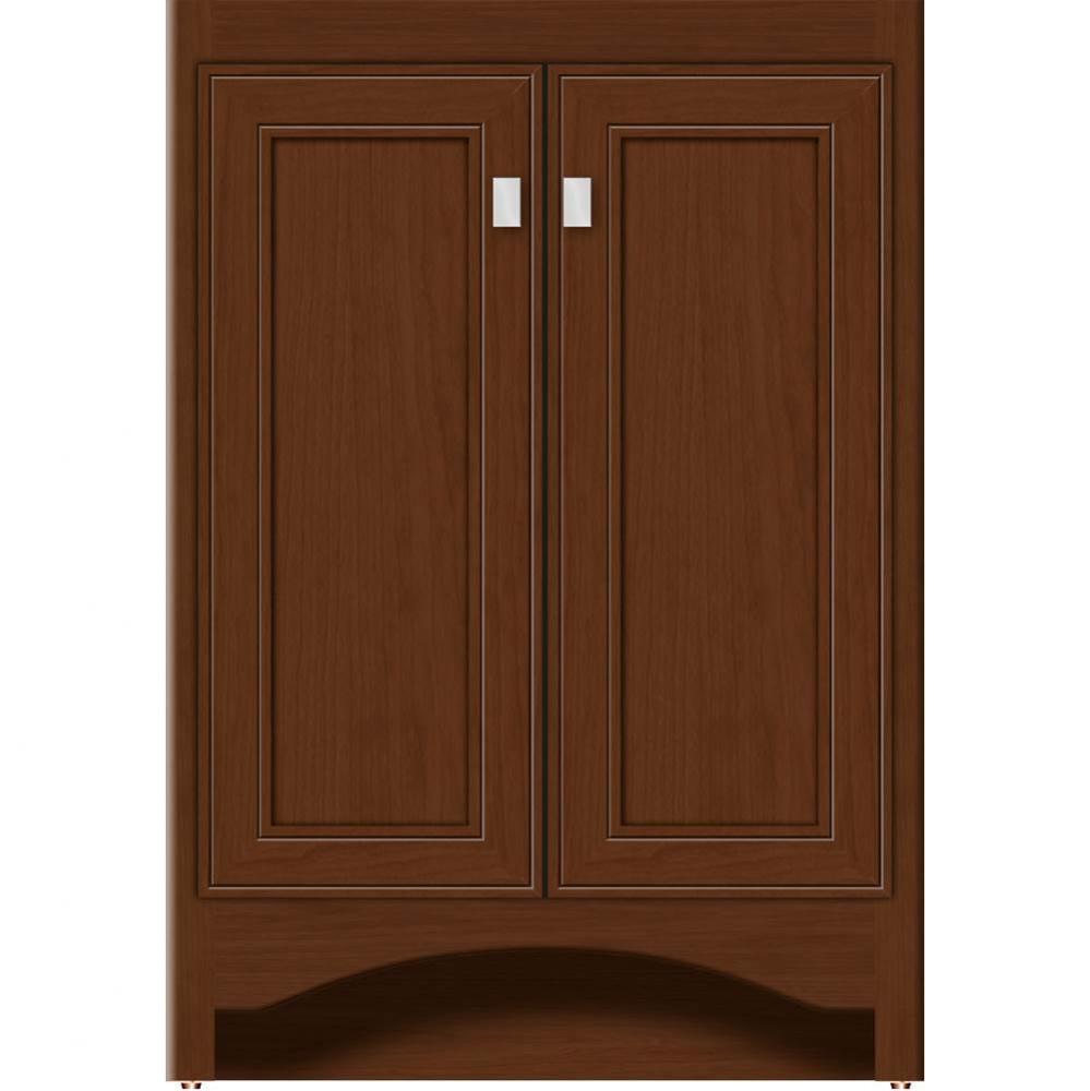 24 X 18 X 34.5 Ravenna View Vanity Deco Miter Pecan Cherry Std