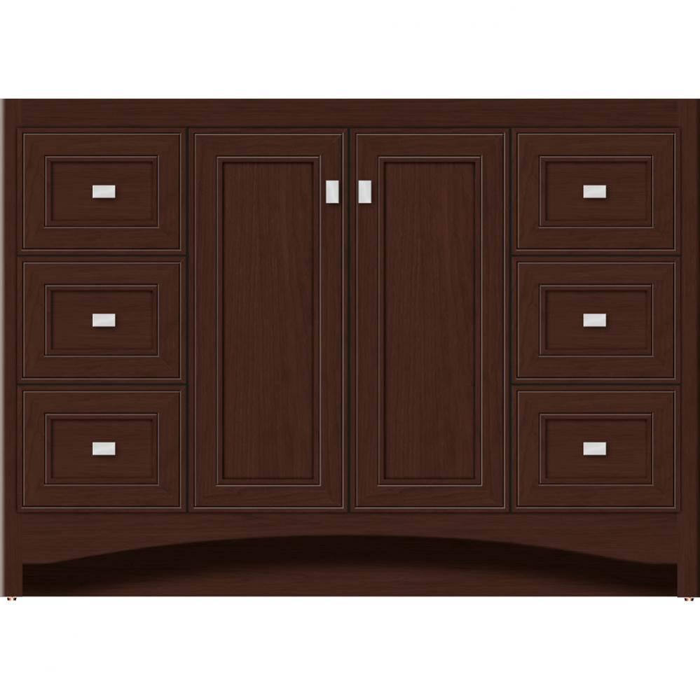 48 X 21 X 34.5 Ravenna View Vanity Deco Miter Choc Cherry Sb