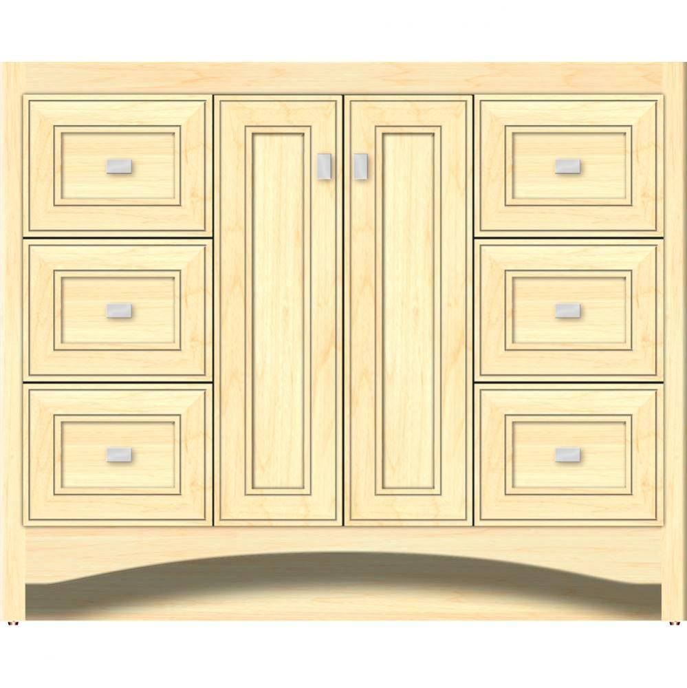 42 X 21 X 34.5 Ravenna View Vanity Deco Miter Nat Maple Sb