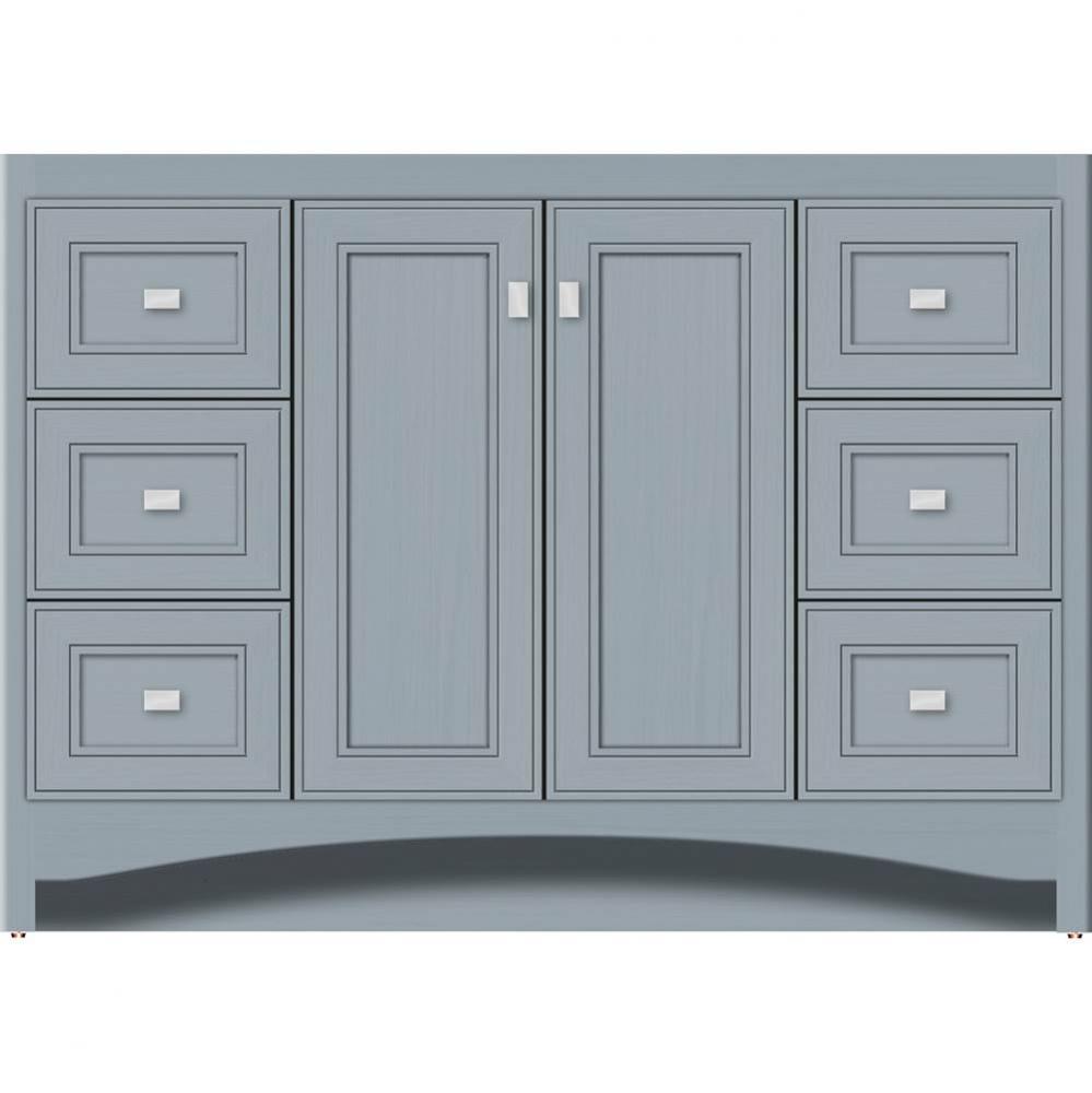 48 X 21 X 34.5 Ravenna View Vanity Deco Miter Silver Oak Sb