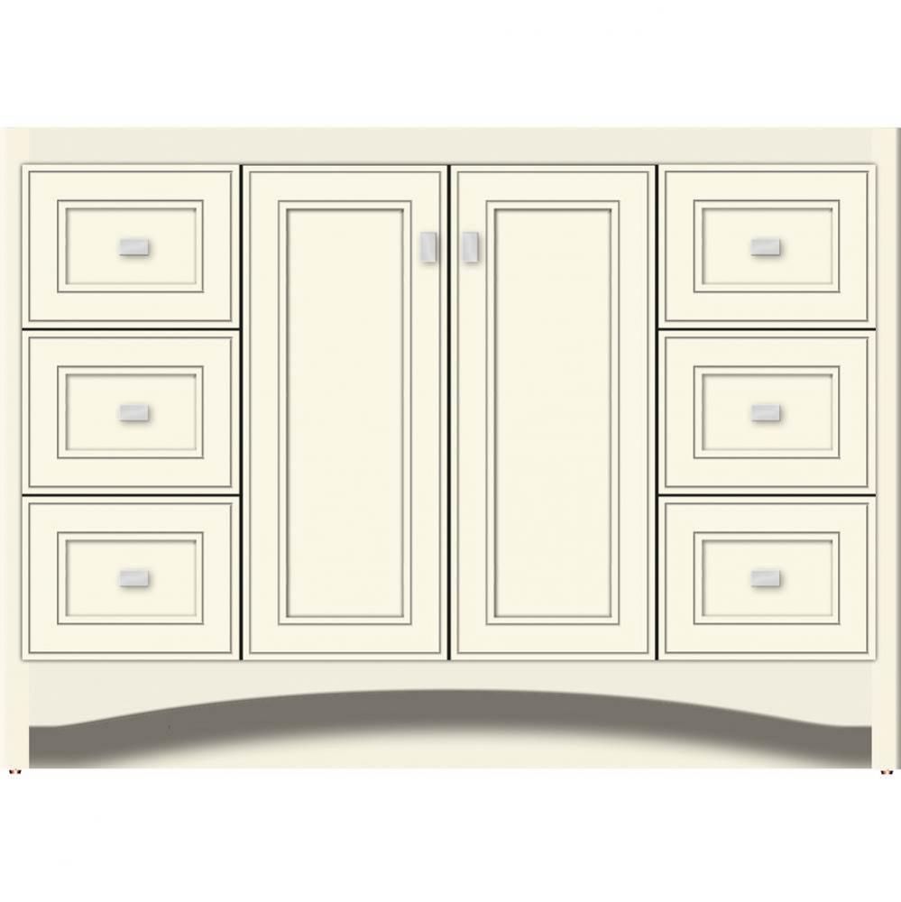 48 X 18 X 34.5 Ravenna View Vanity Deco Miter Sat Biscuit Sb