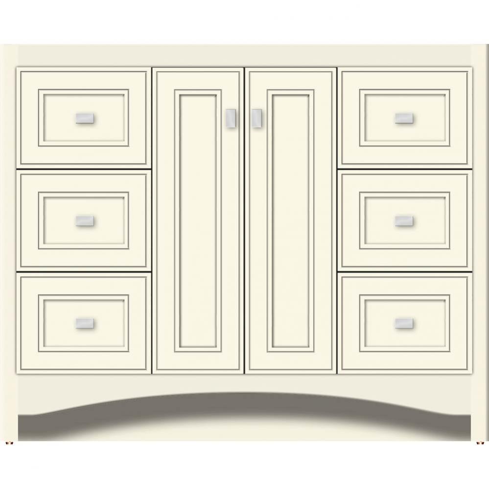 42 X 21 X 34.5 Ravenna View Vanity Deco Miter Sat Biscuit Sb