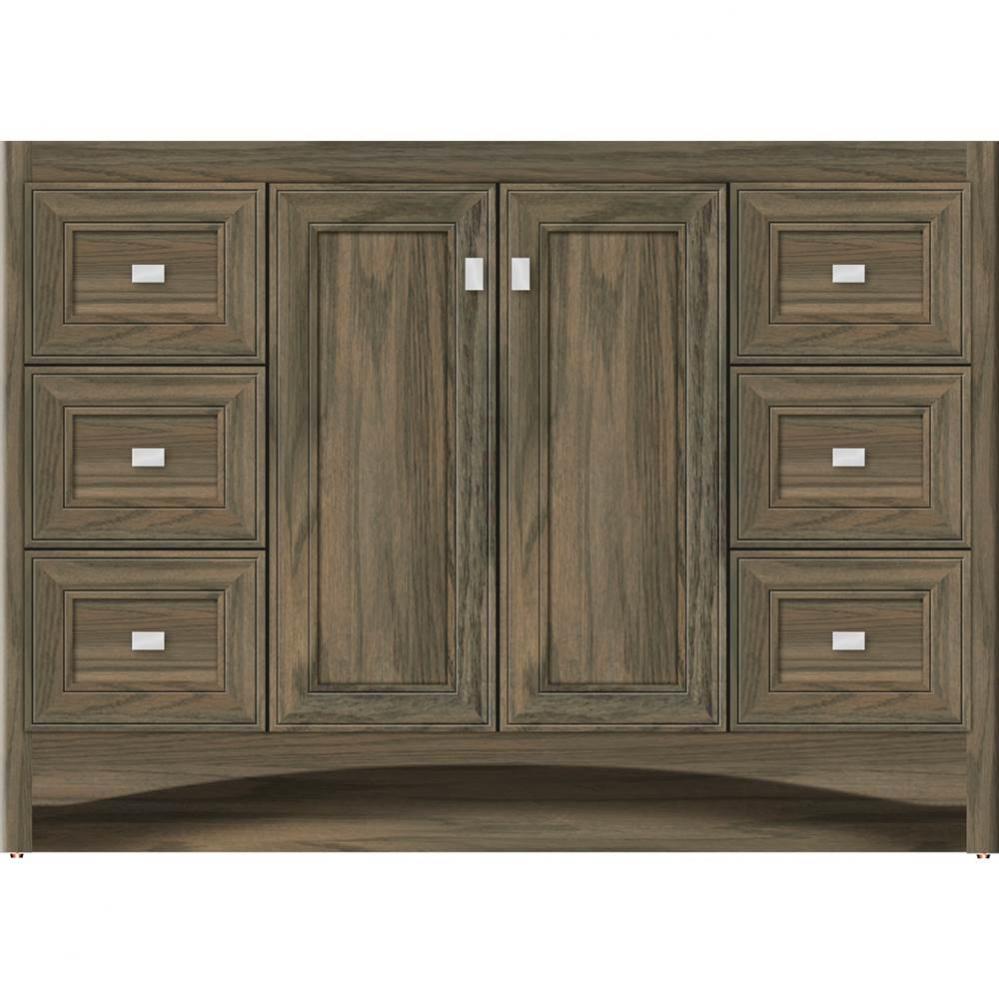 48 X 21 X 34.5 Ravenna View Vanity Deco Miter Dusky Oak Sb