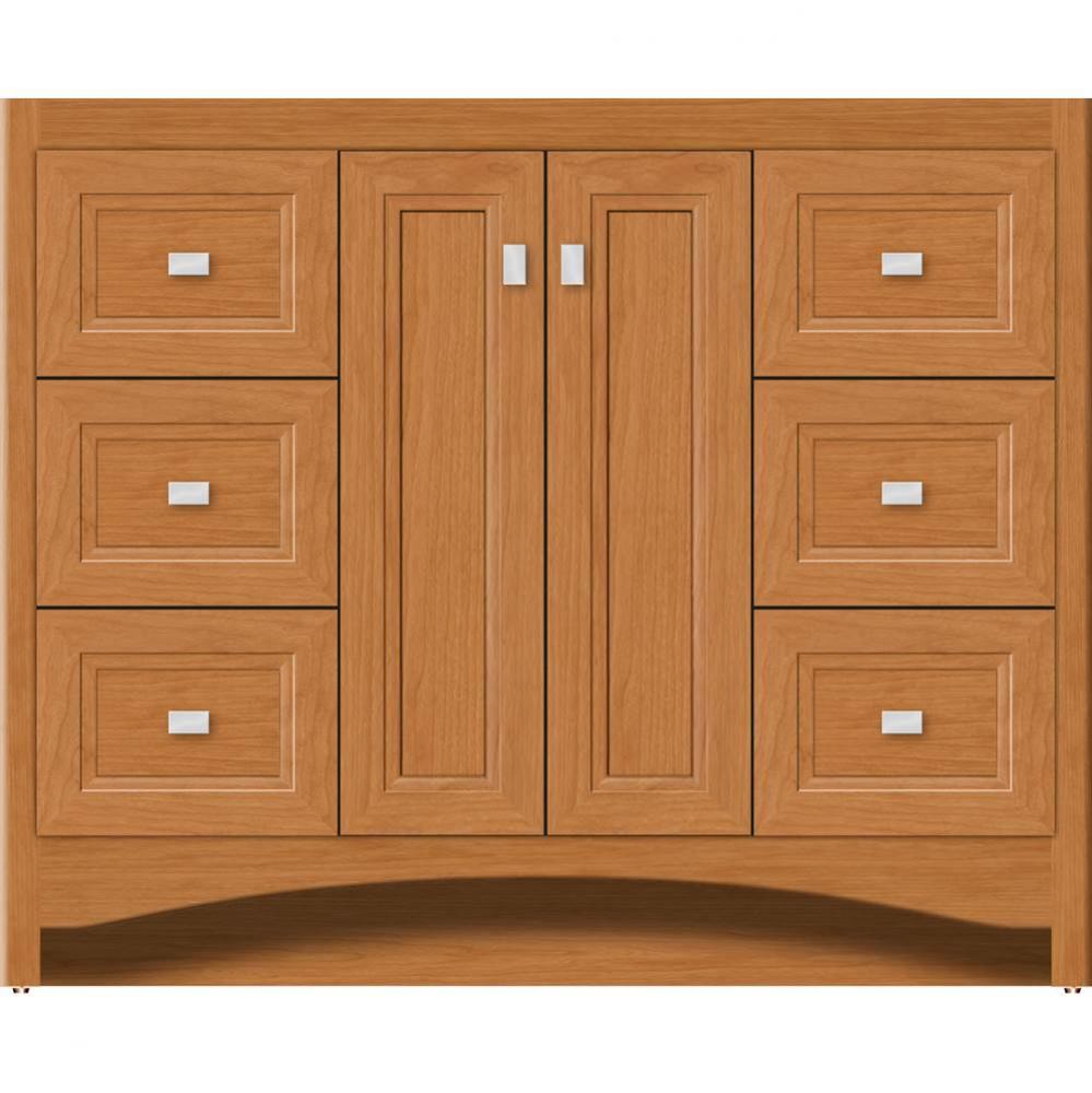 42 X 21 X 34.5 Ravenna View Vanity Ogee Miter Nat Cherry Sb