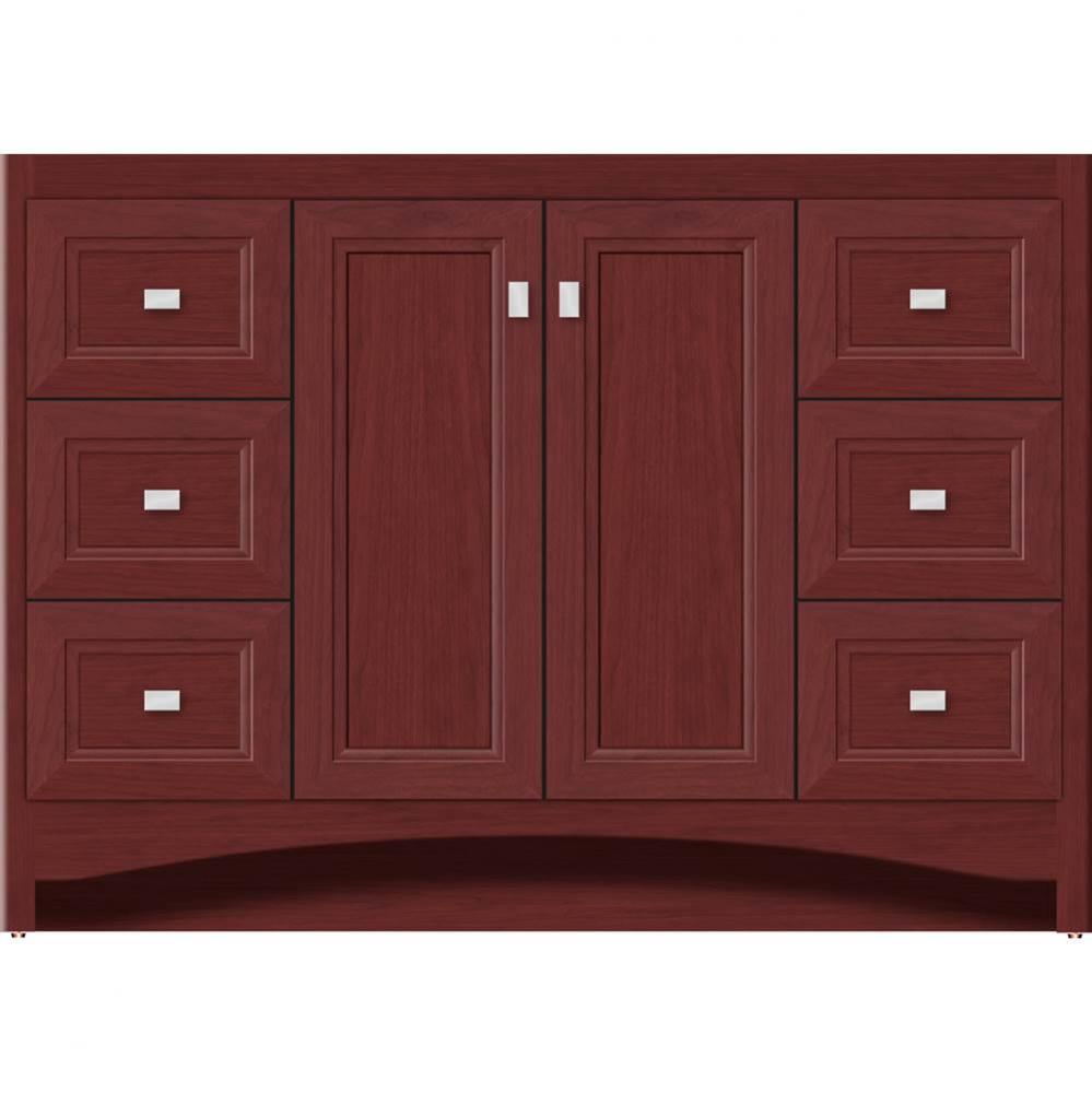 48 X 21 X 34.5 Ravenna View Vanity Ogee Miter Dk Cherry Sb